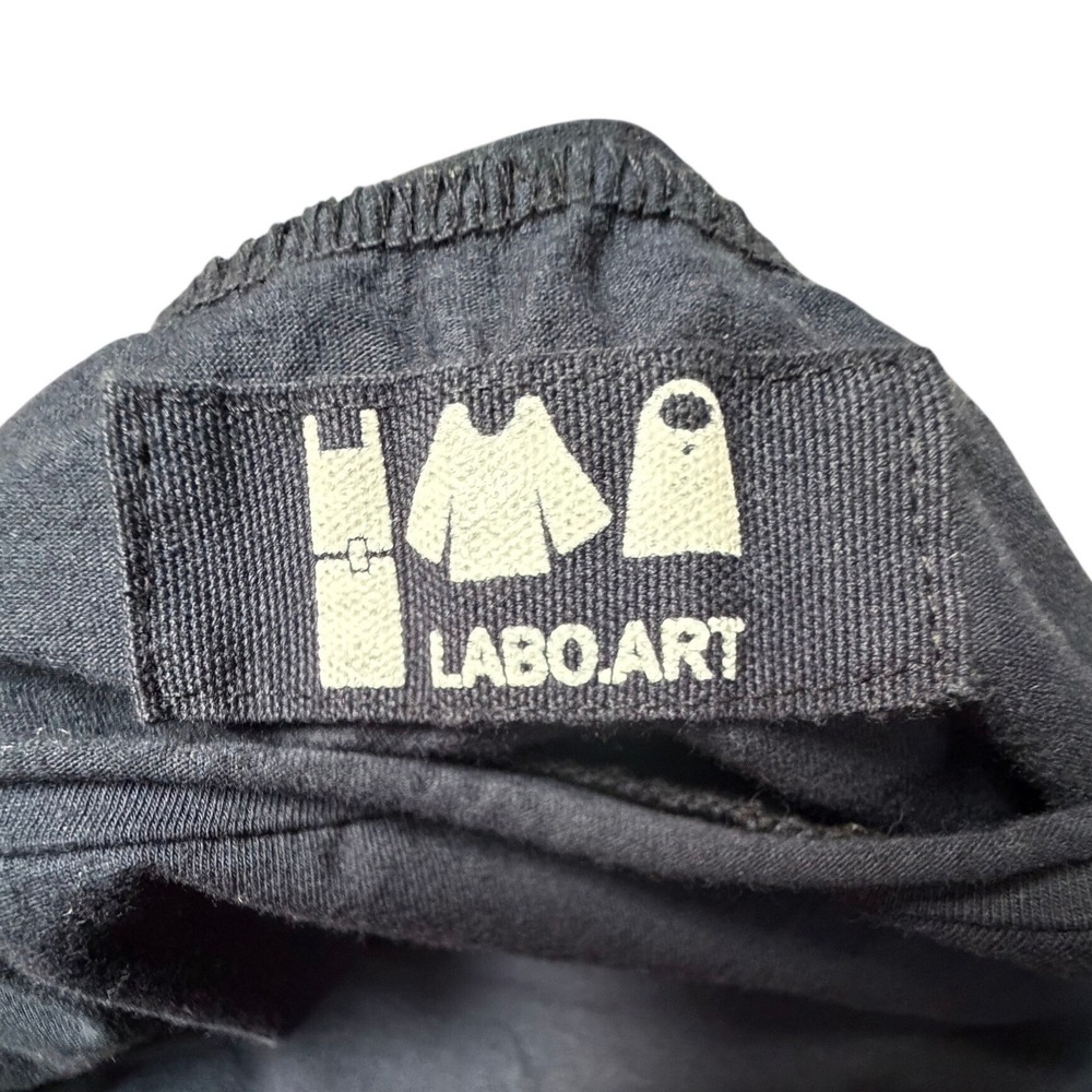Labo.Art Navy Blue Oversized Cotton Top‎ 2 Med Boxy Long Tight Sleeve Minimalist - Picture 3 of 10